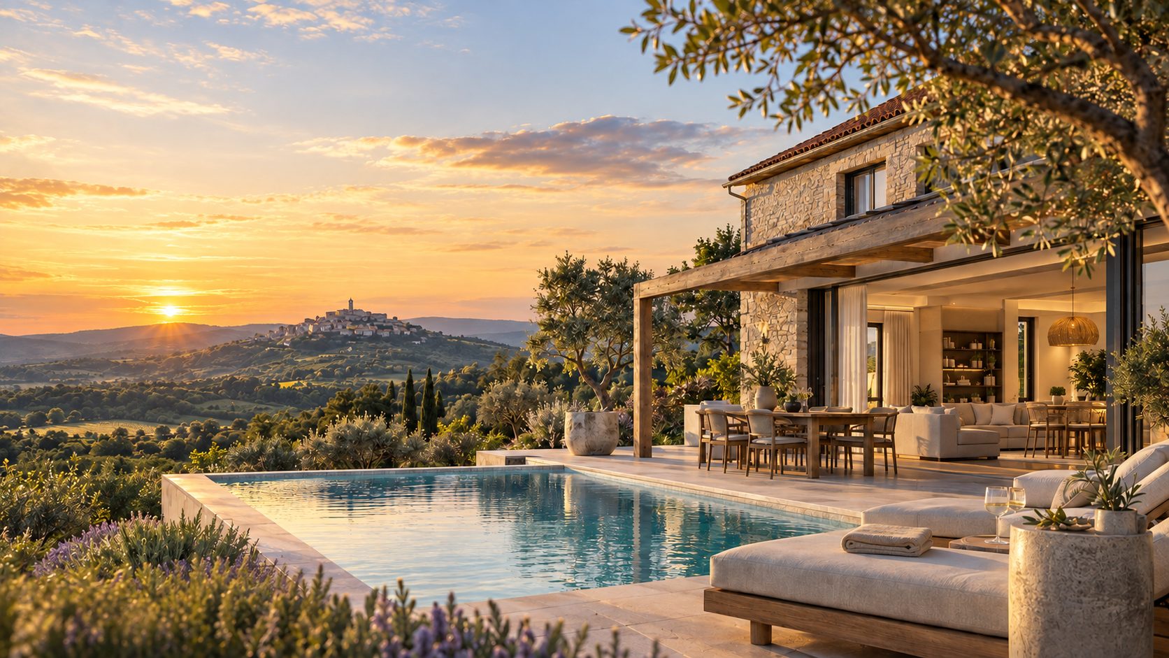 Livade Hills villa in the Istrian landscape