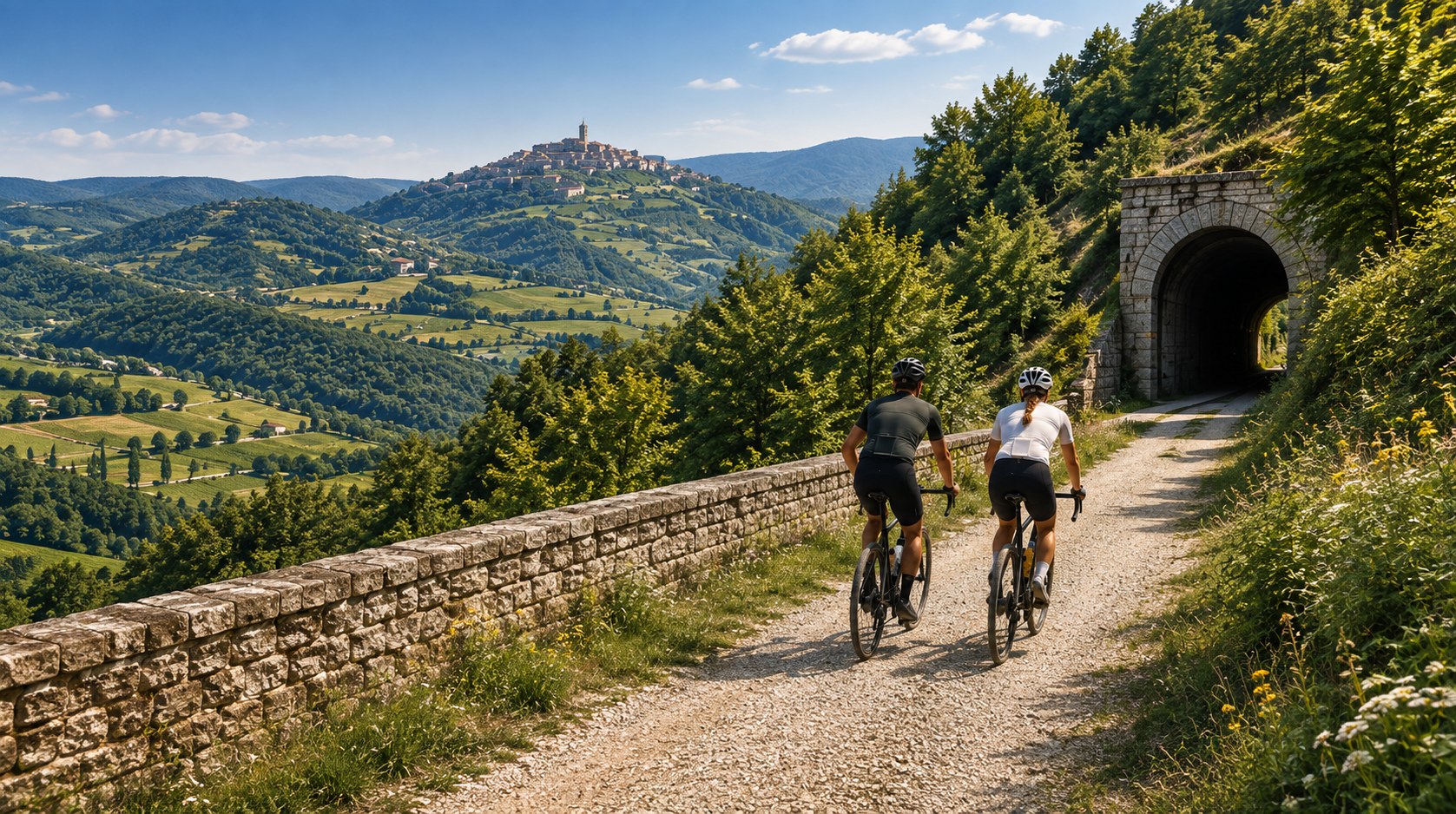 Istrian landscape around Motovun and Livade